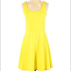 Sunshine yellow skater dress